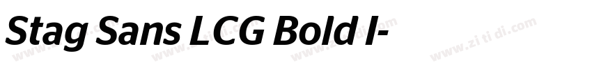 Stag Sans LCG Bold I字体转换